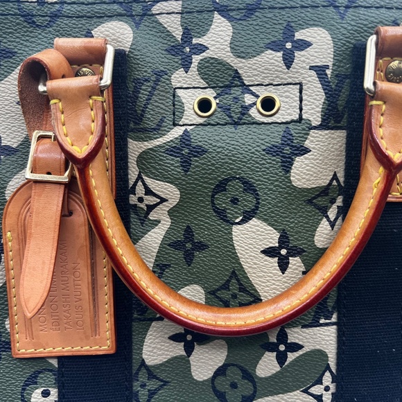 Louis Vuitton Takashi Murakami Camouflage Speedy 35 Keepall SELLING SUNSET SHOW - Picture 7 of 16